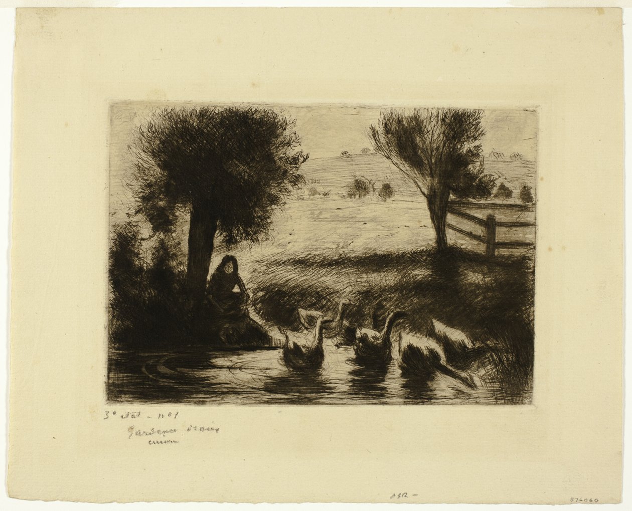Die Gänse von Camille Pissarro