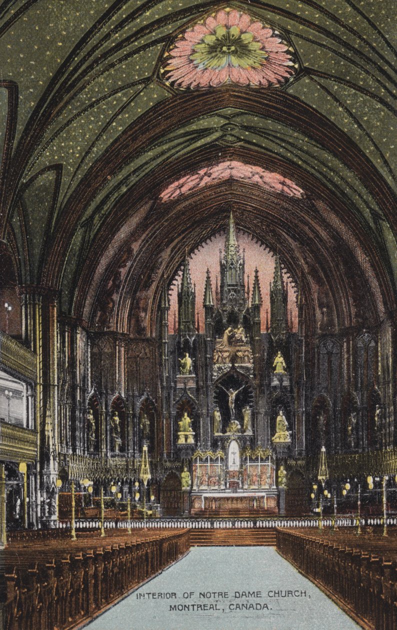 Innenraum der Notre-Dame-Kirche, Montreal, Kanada von Canadian Photographer