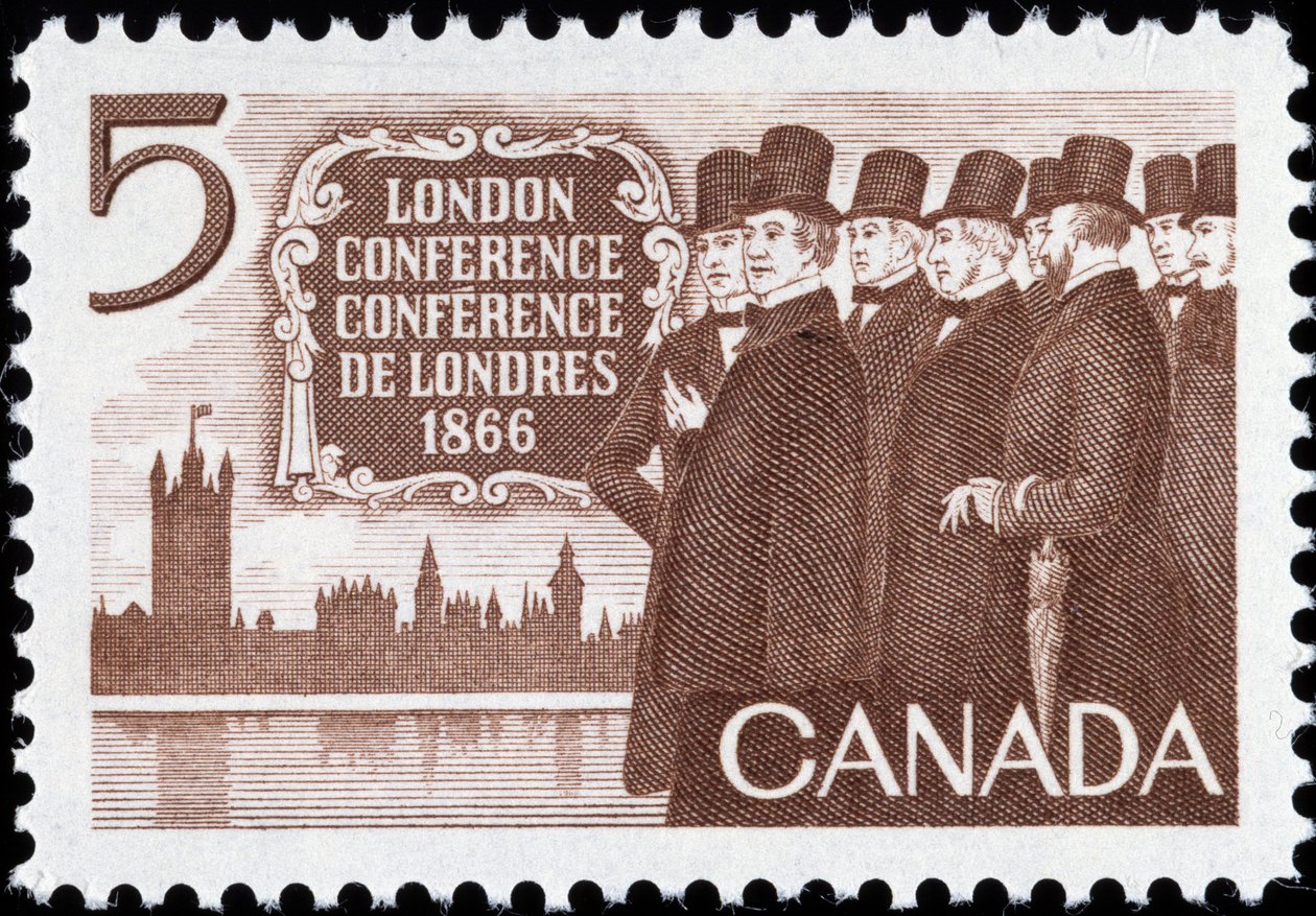 Kanadische Briefmarke zur Londoner Konferenz von Canadian School