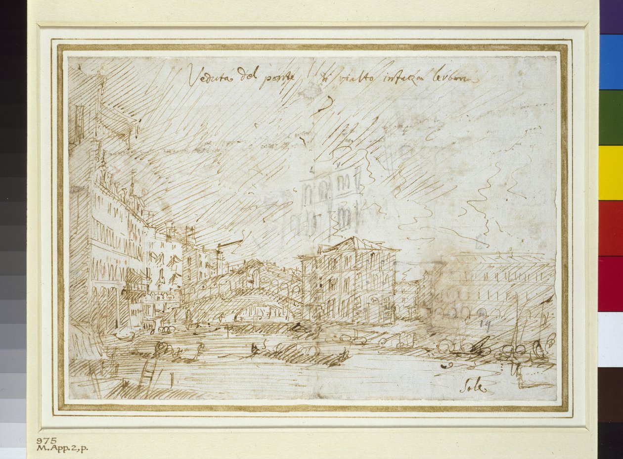 Die Ponte di Rialto von Giovanni Antonio Canal