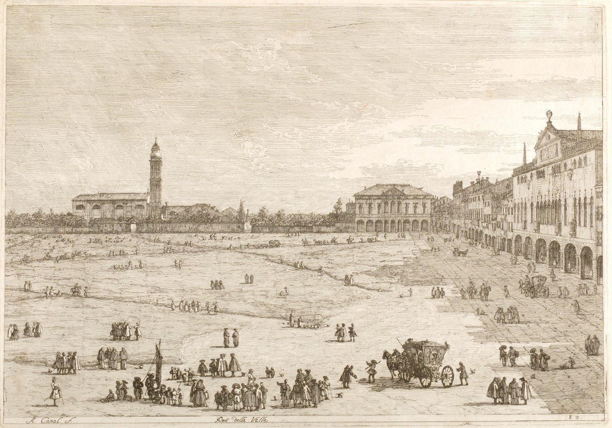 Prà della Valle, aus der Serie „Vedute“ von Canaletto