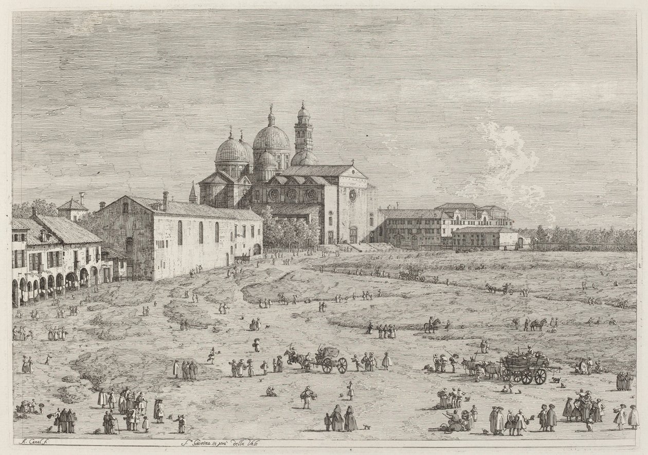 S. Giustina in pra della Vale, um 1735-1746 von Canaletto