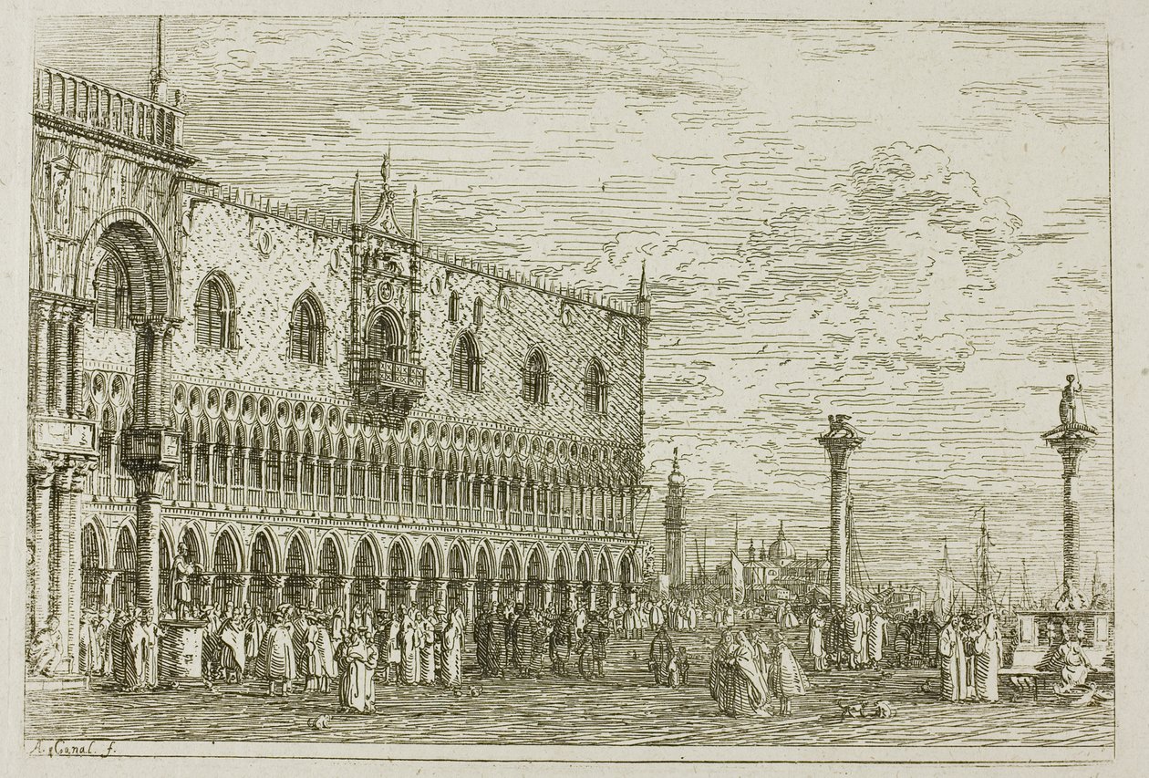 La Piera del Band V, aus Vedute von Canaletto
