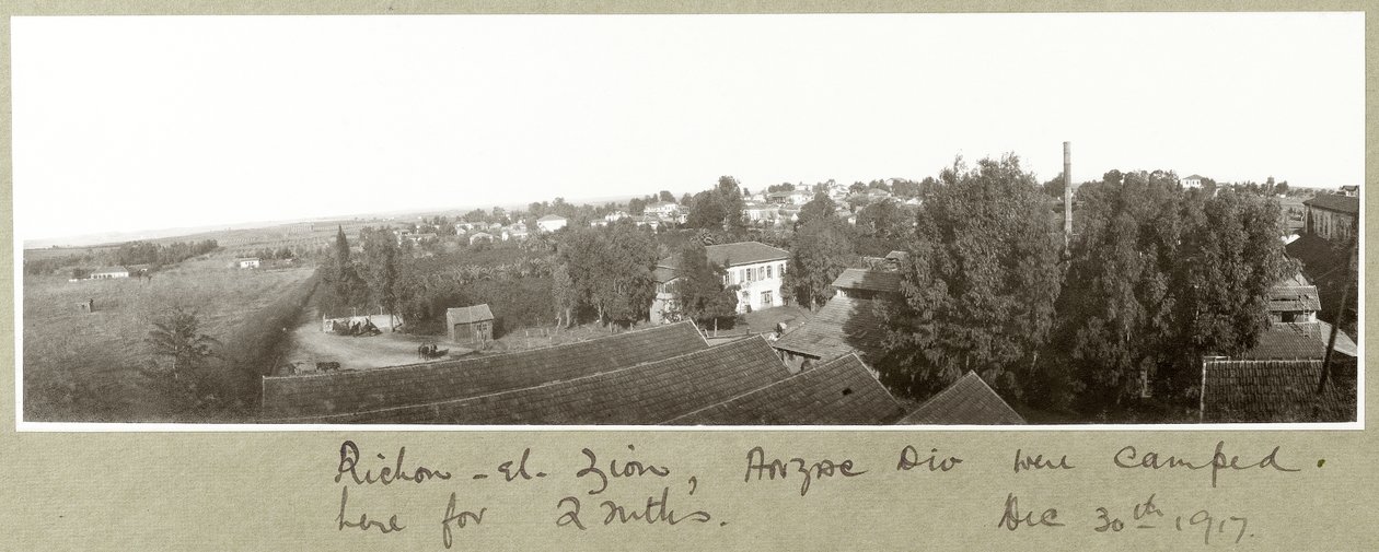 Richon-el-Zion, 30. Dezember 1917 von Capt. Arthur Rhodes