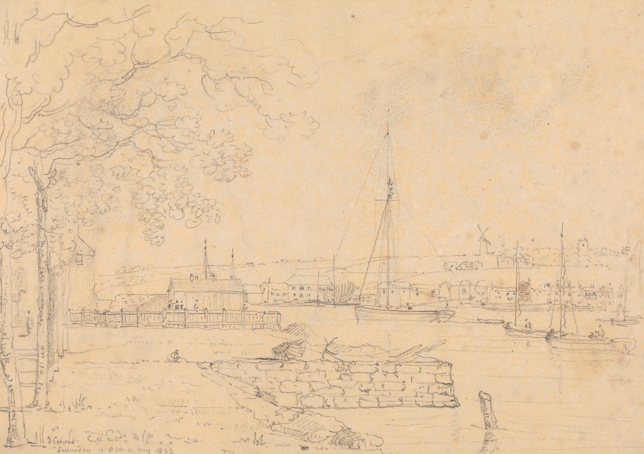 East Cowes, 19 Uhr, 11. Mai 1833 von Capt. Thomas Hastings