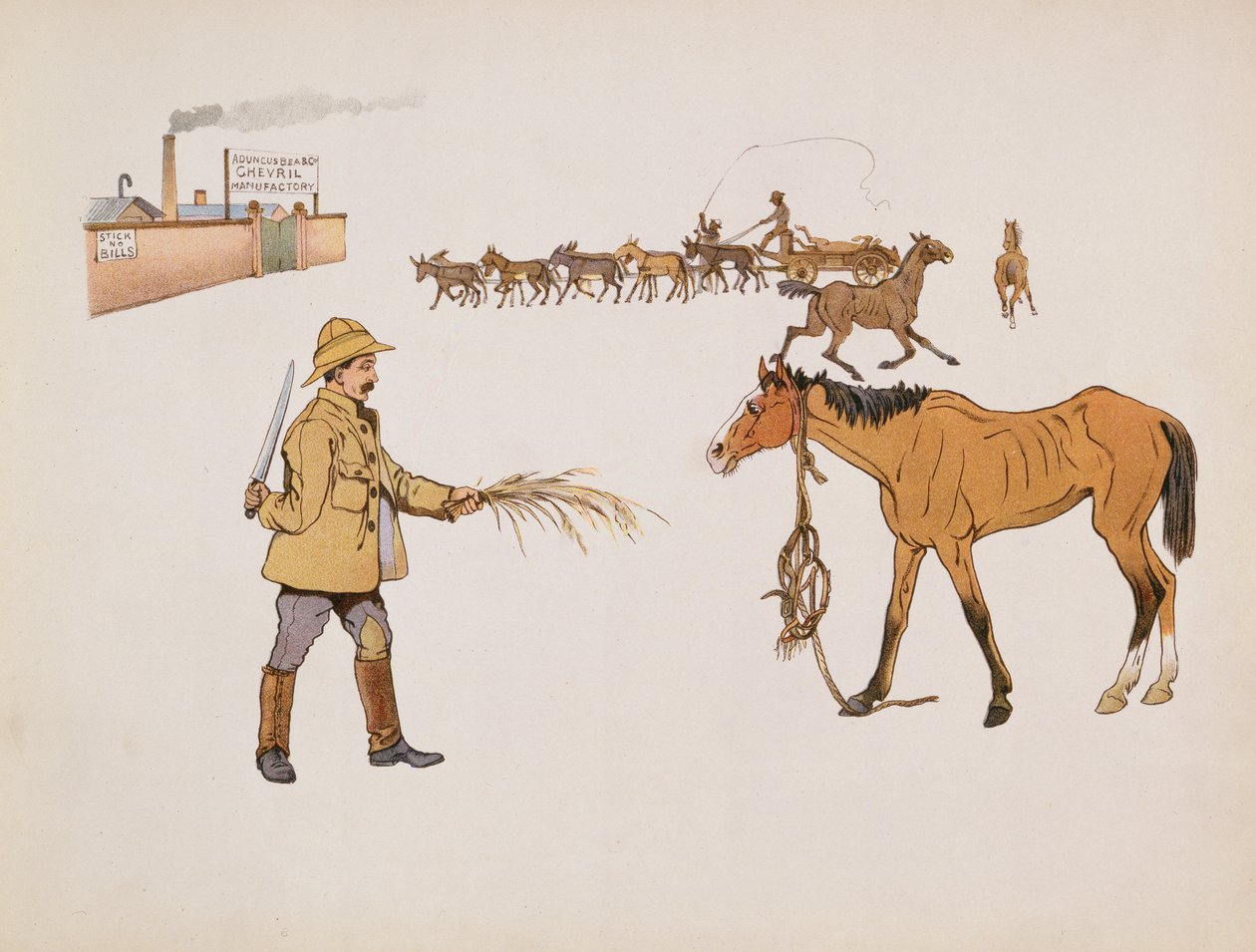 Auf dem Weg zur Chevril-Fabrik, aus The Leaguer of Ladysmith, 1900 von Captain Clive Dixon