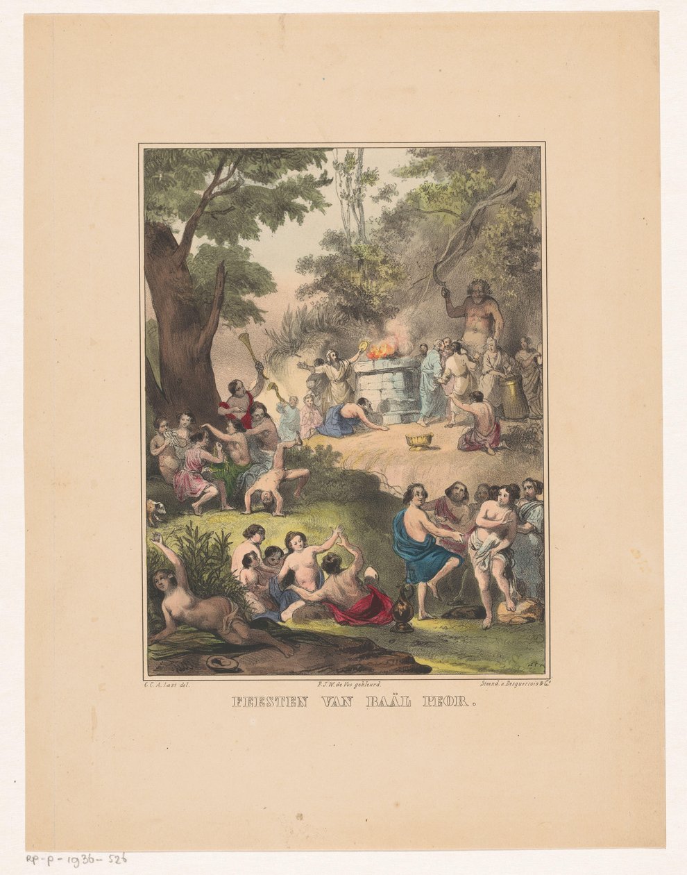 Anbetung des Baal von Peor von Carel Christiaan Antony Last
