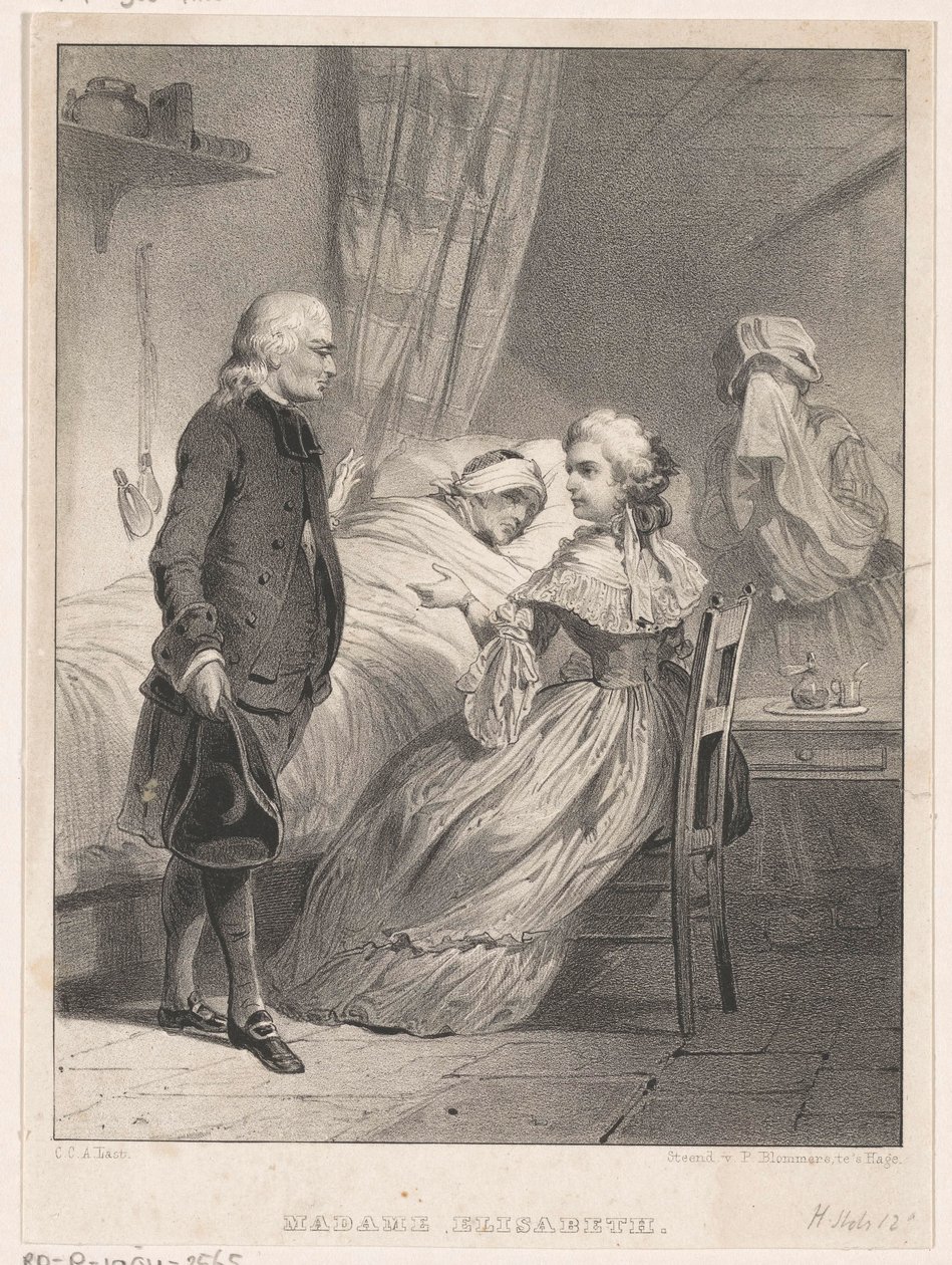 Elisabeth von Frankreich am Bett eines Kranken von Carel Christiaan Antony Last