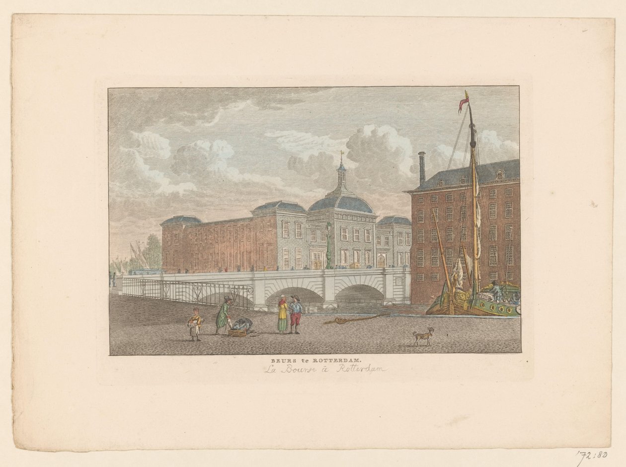 Ansicht der Börse in Rotterdam von Carel Frederik Bendorp (I)