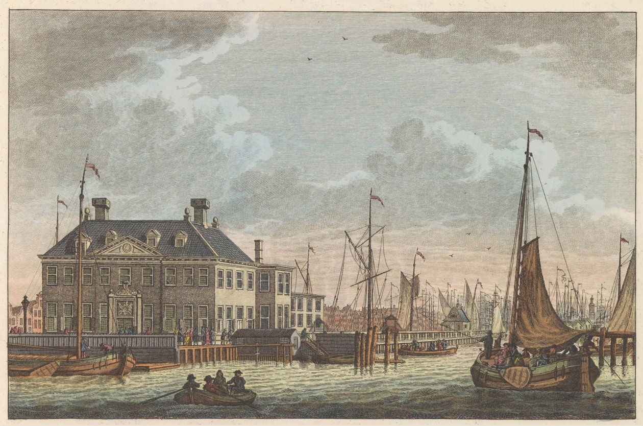 Gezicht op de Nieuwe Stadsherberg, ca. 1790 von Carel Frederik Bendorp (I)