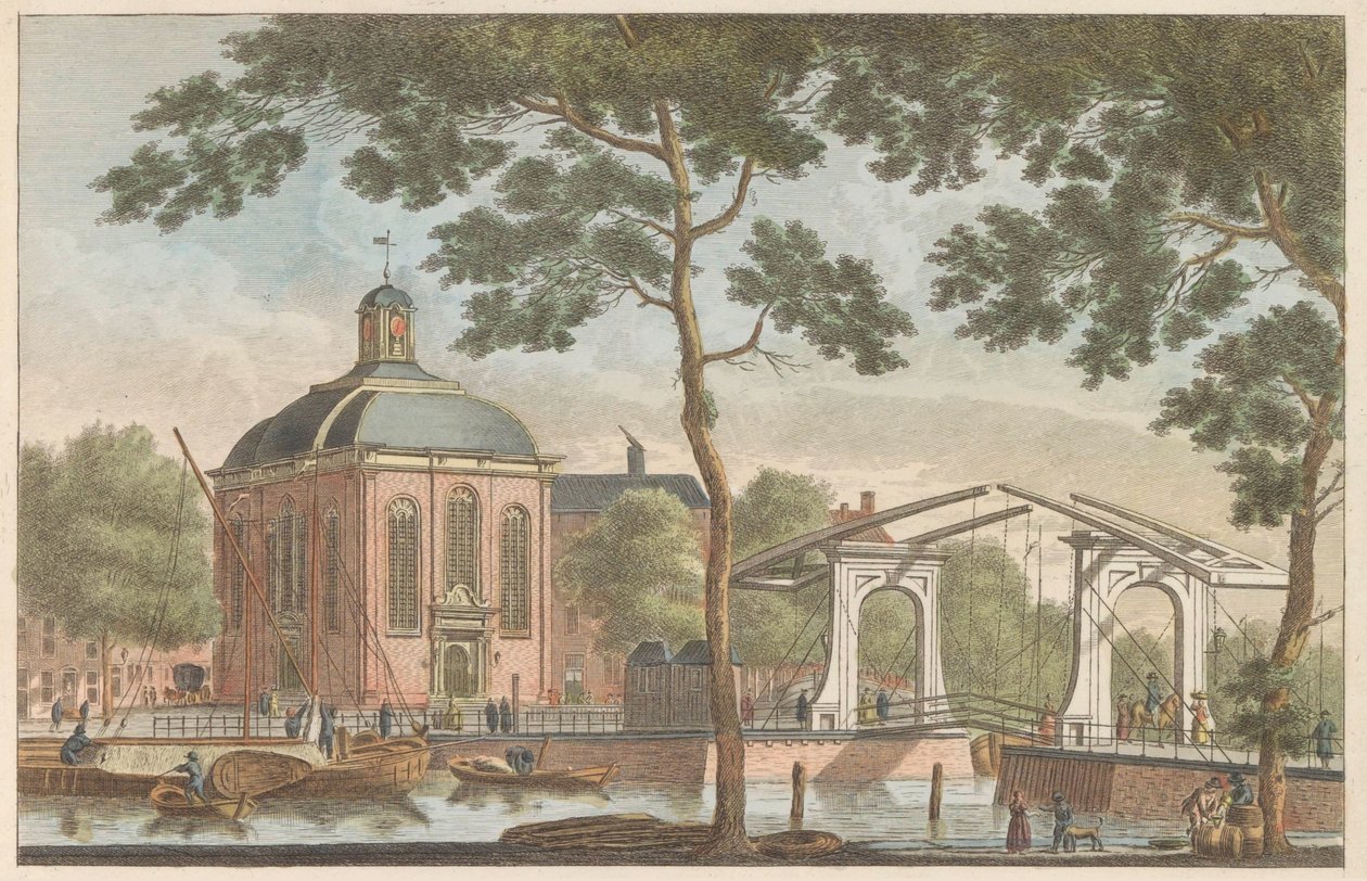Lutherische Kirche in Rotterdam, ca. 1790 von Carel Frederik Bendorp (I)