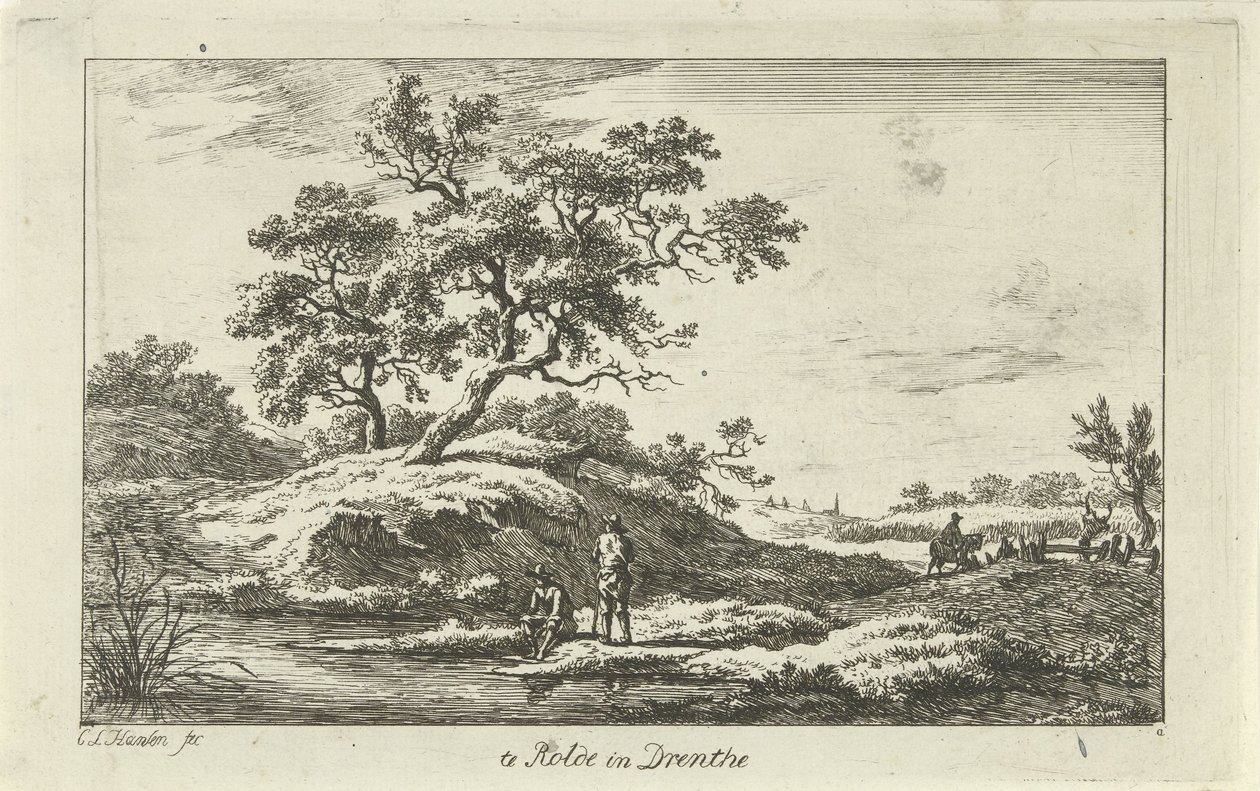 Reisende am Wasser von Carel Lodewijk Hansen