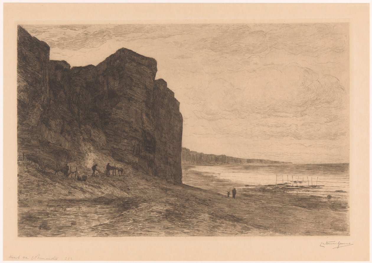 Felsenküste bei Veules von Carel Nicolaas Storm van 