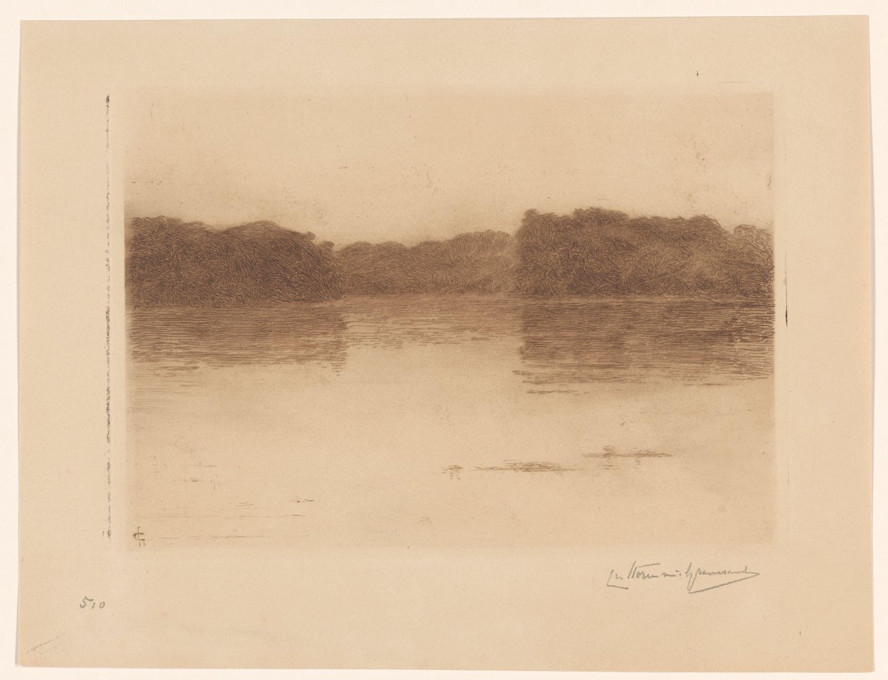 Teich im Haagse Bos bei Abend von Carel Nicolaas Storm van 