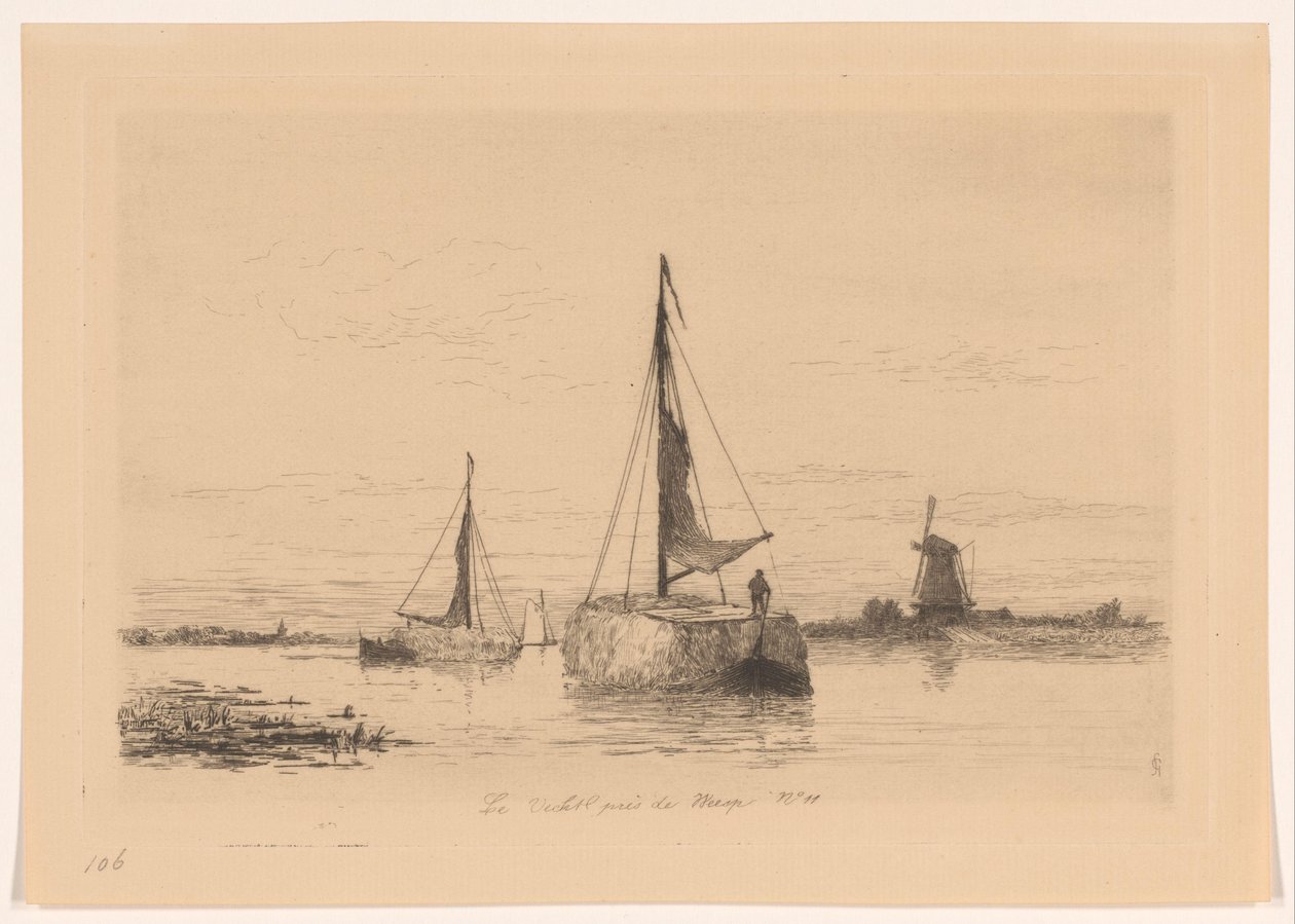 Le Vecht bei Weesp von Carel Nicolaas Storm van 