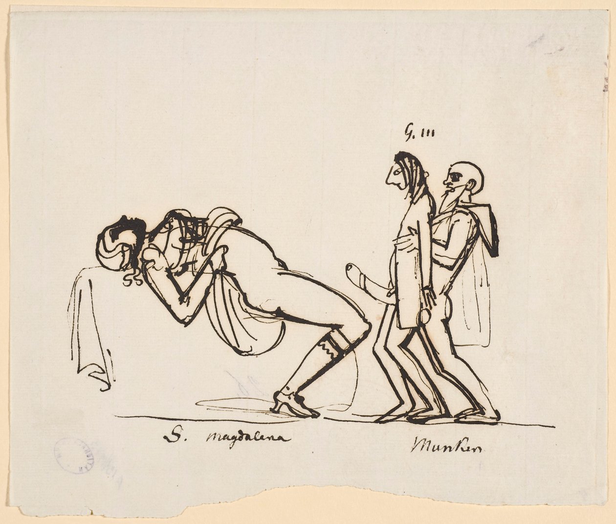 Karikatur von Gustav III