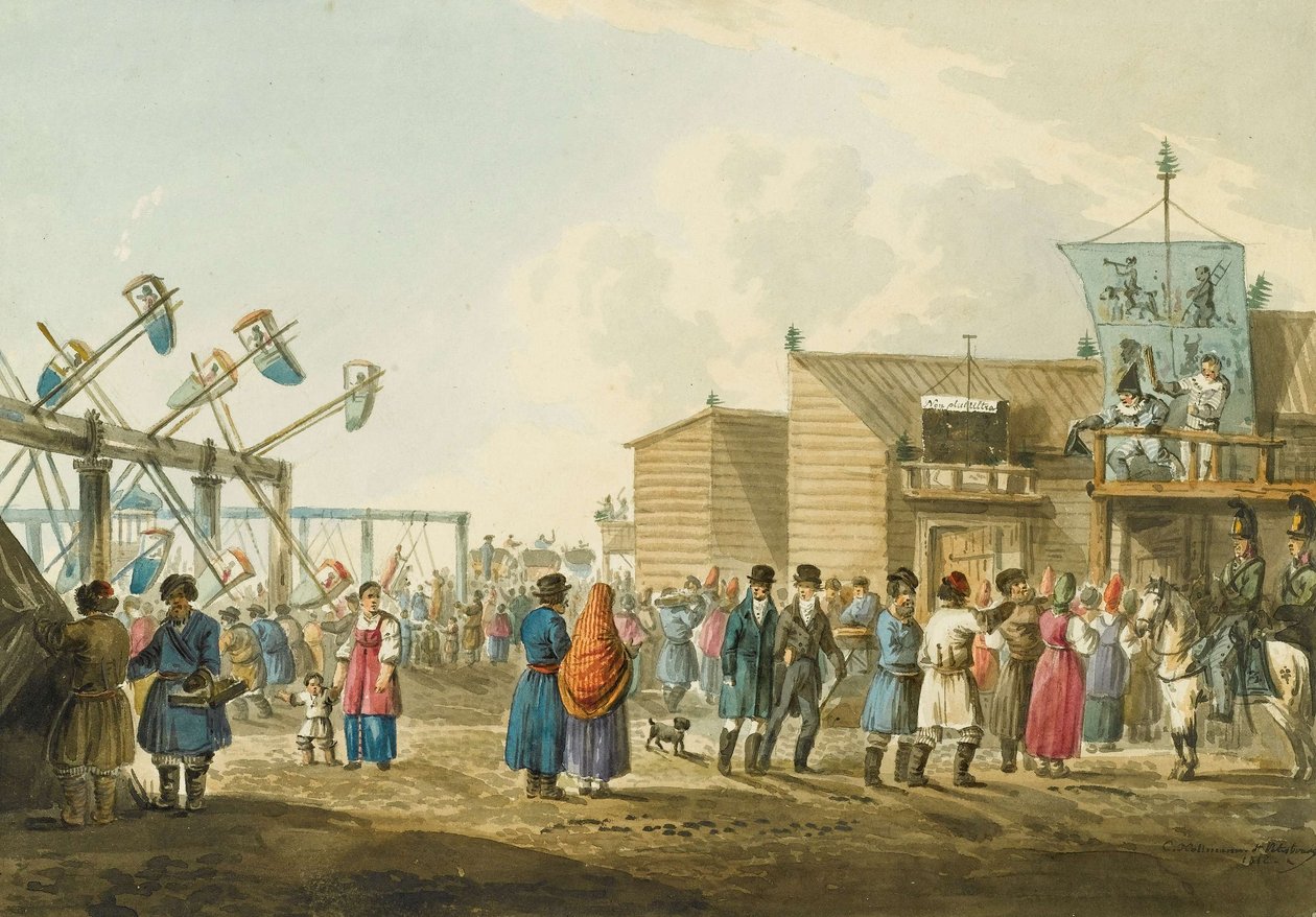 Ein russischer Jahrmarkt von Carl Kollmann