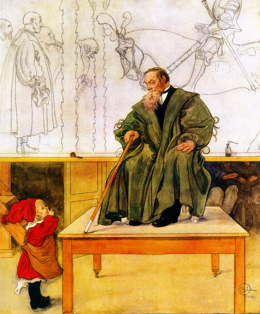 Großvater und Esbjörn von Carl Larsson