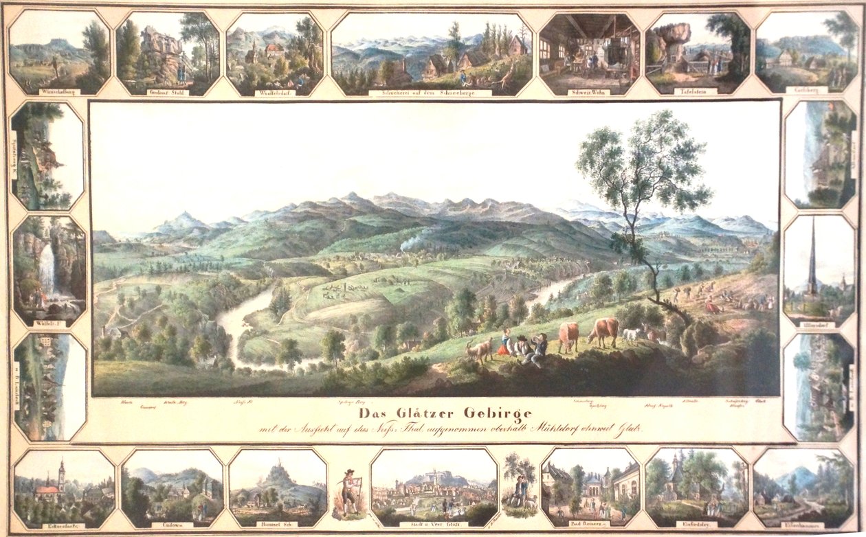 Das Glatzer Gebirge mit 20 kleinen Ansichten von Carl Mattis