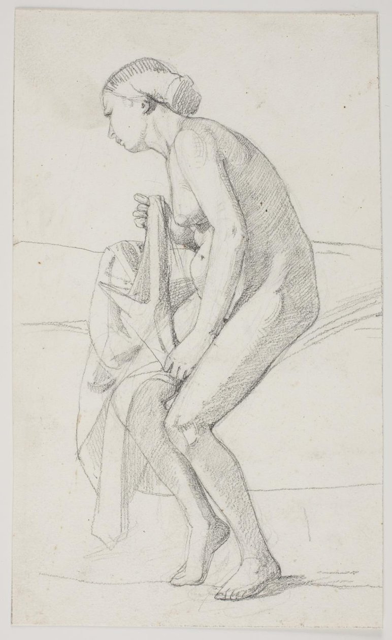 Studien zum Gemälde des Museums "Jairi Tochter" von Carl Bloch