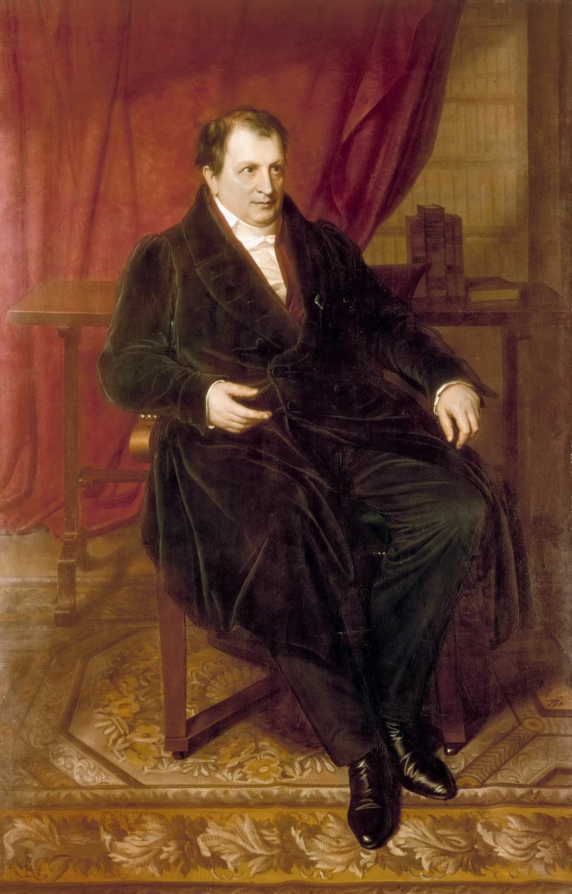 Porträt von Johann Ludwig Tieck 1773-1853, 1835 von Carl Christian Vogel von Vogelstein