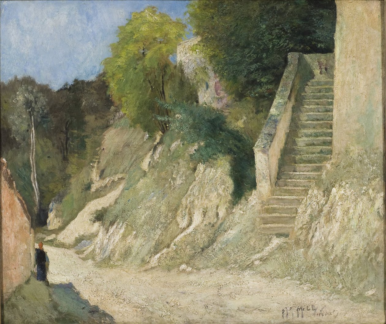 Ein steiler Anstieg in Montigny-sur-Loing von Carl Fredrik Hill