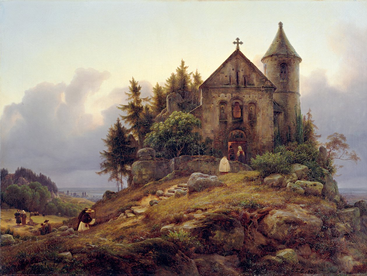 Die Waldkapelle von Carl Friedrich Lessing