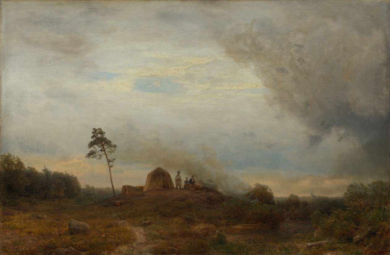 Polnisches Biwak in der Heide von Carl Friedrich Lessing