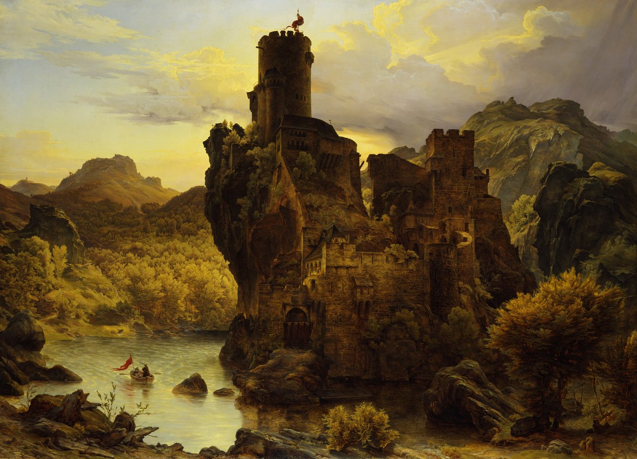 Ritterburg von Carl Friedrich Lessing