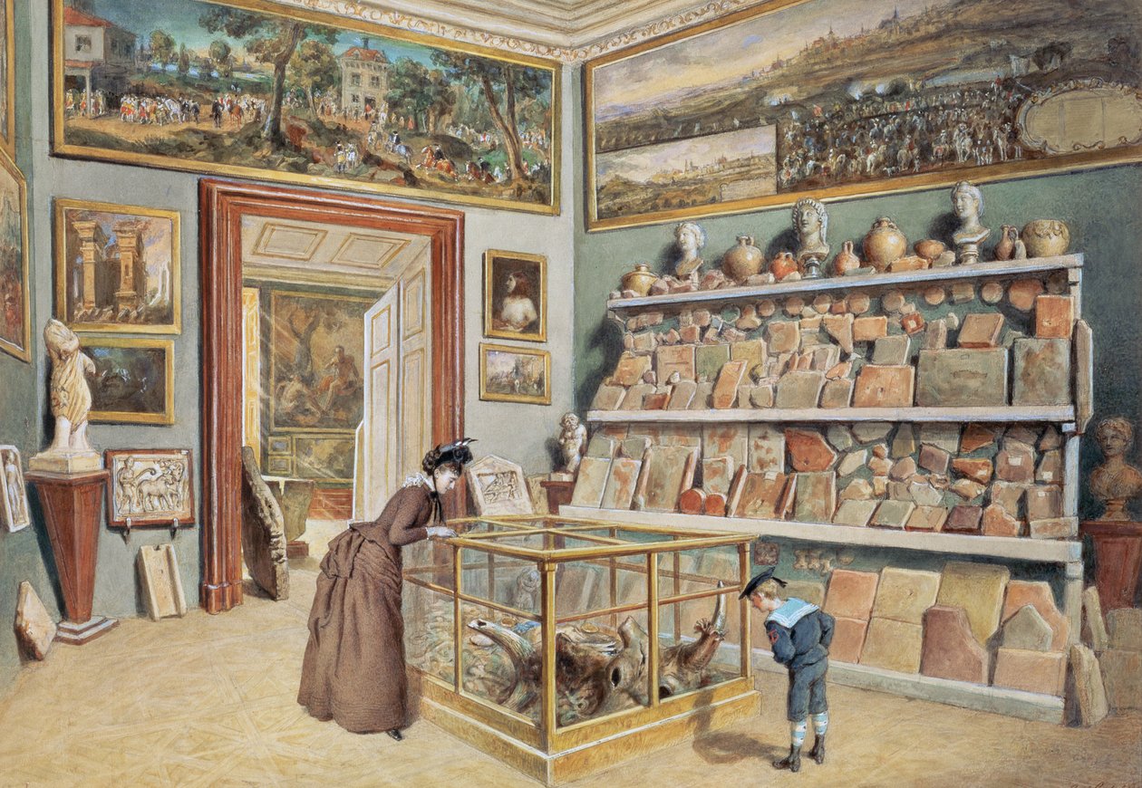 Das Apsiszimmer mit den römischen Ziegeln von Carl Goebel d. J.