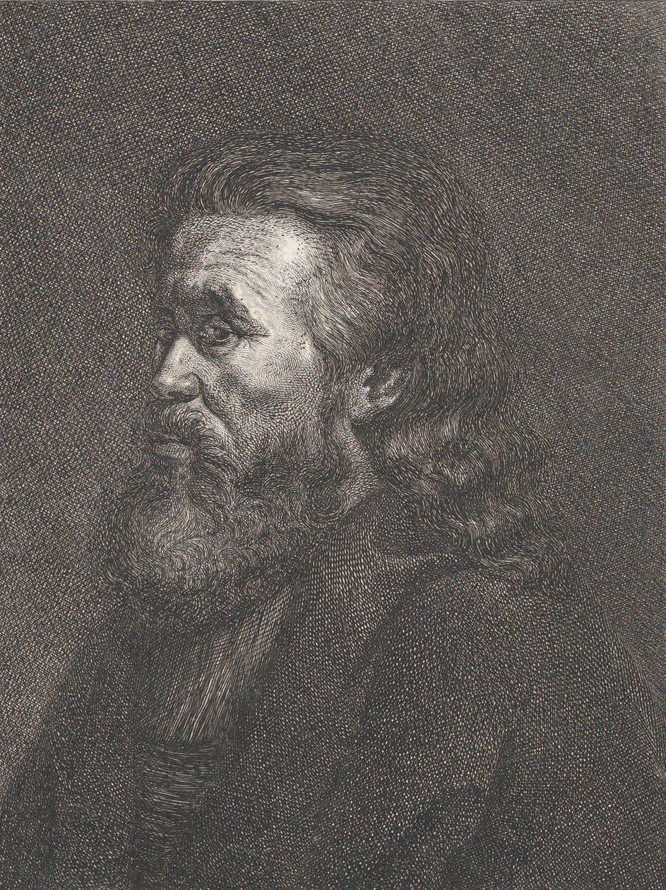 Porträt eines alten Mannes mit Bart, ca. 1767-1807 von Carl Gottlieb Rasp