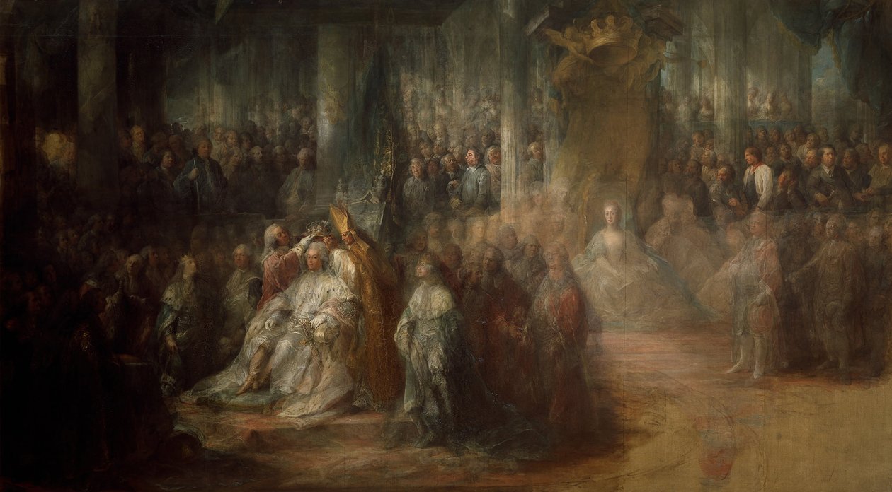 Die Krönung von König Gustav III. von Schweden, 1782-1793 von Carl Gustaf Pilo
