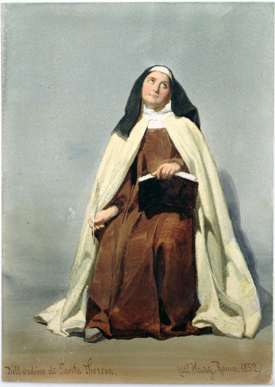 Eine Nonne des Ordens der Heiligen Theresa, 1852 von Carl Haag