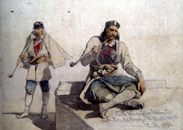Studie von zwei Figuren, beide rauchen Pfeifen von Carl Haag