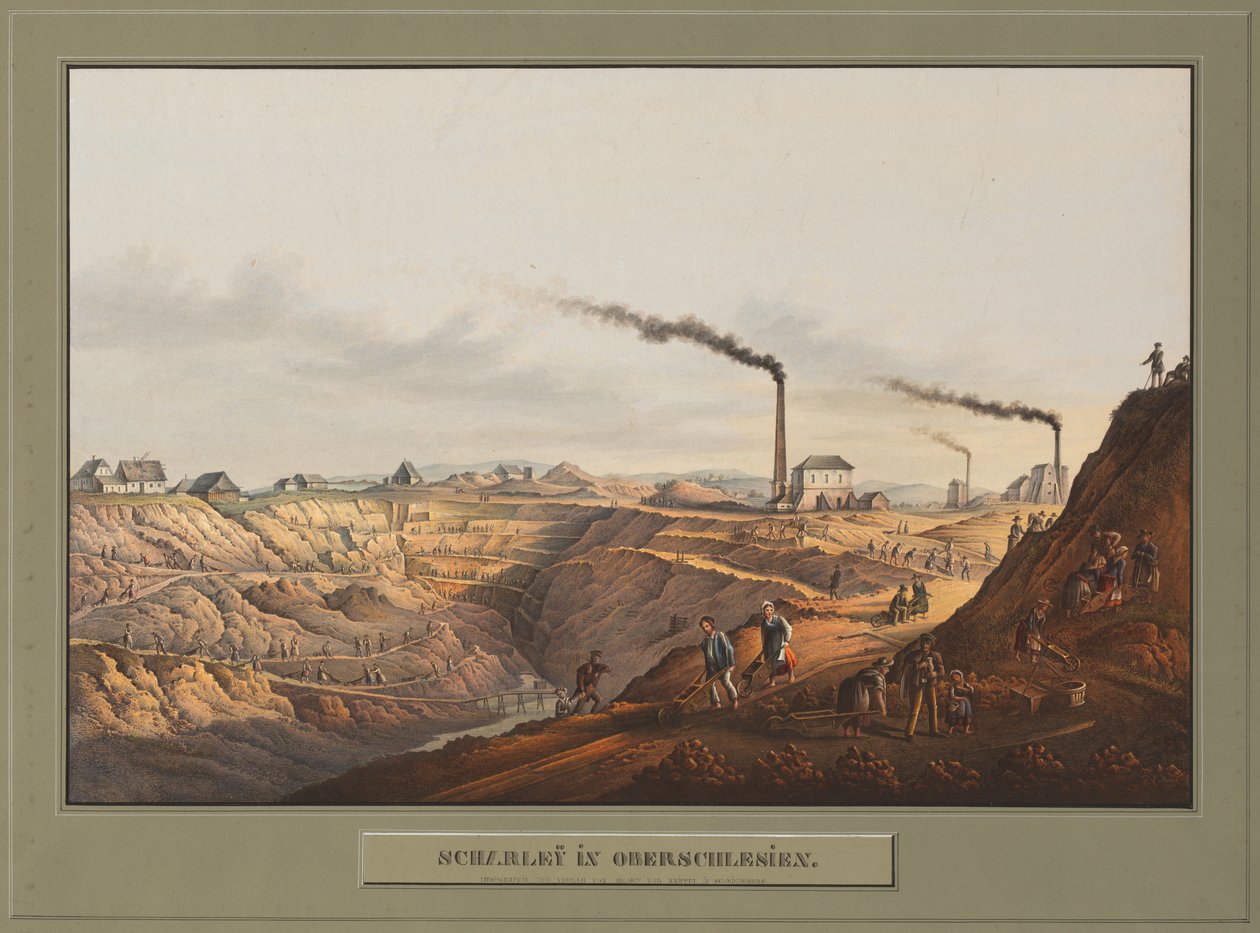 Scharley in Oberschlesien von Carl Julius Rieden: Kunstdruck