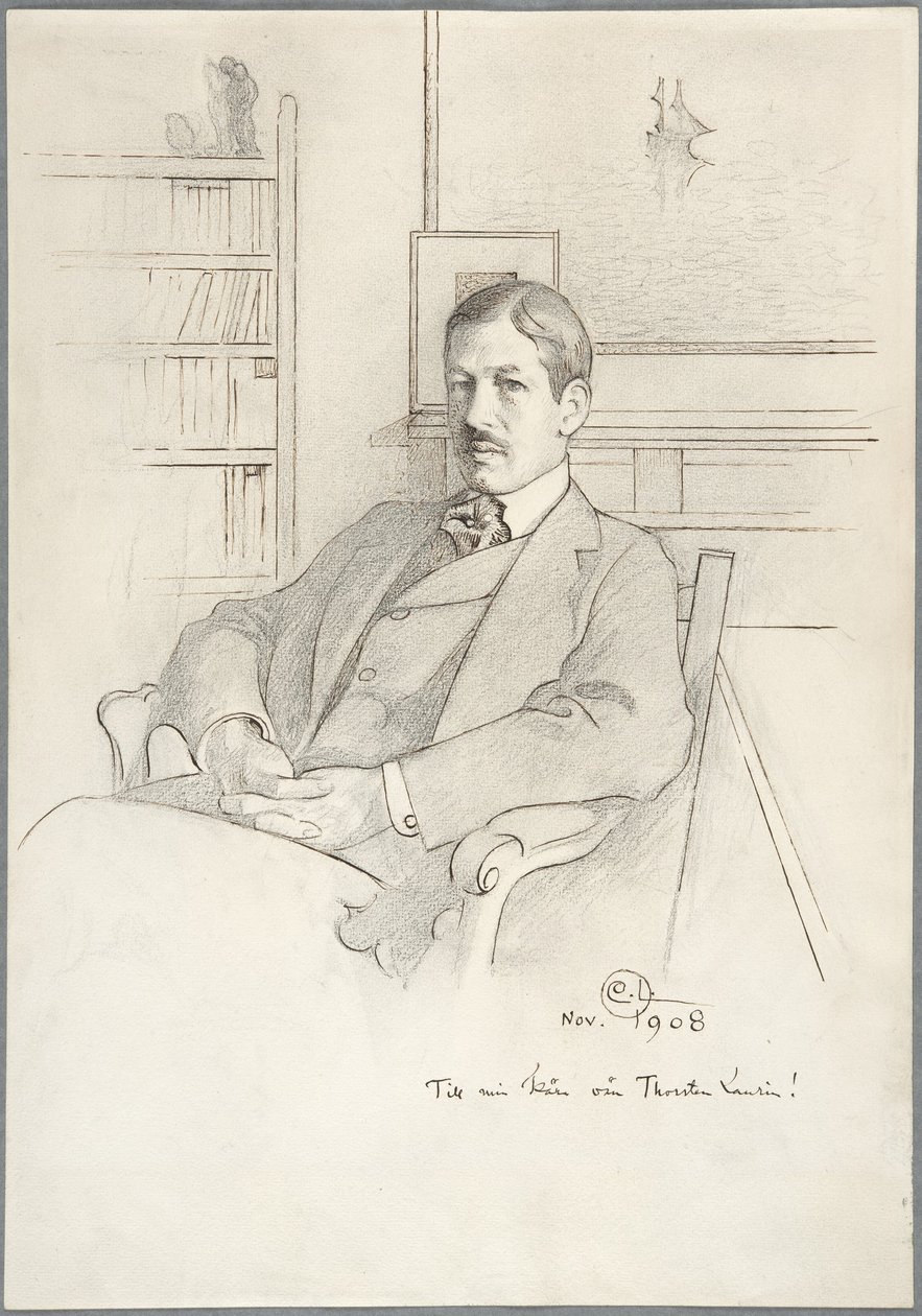 Porträt von Thorsten Laurin von Carl Larsson