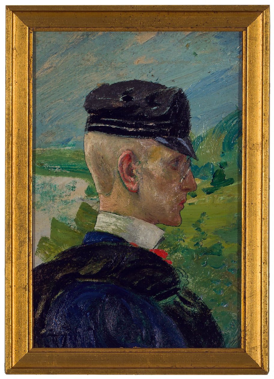 Porträt eines Jungen. Studie für Morgengebete von Carl Larsson