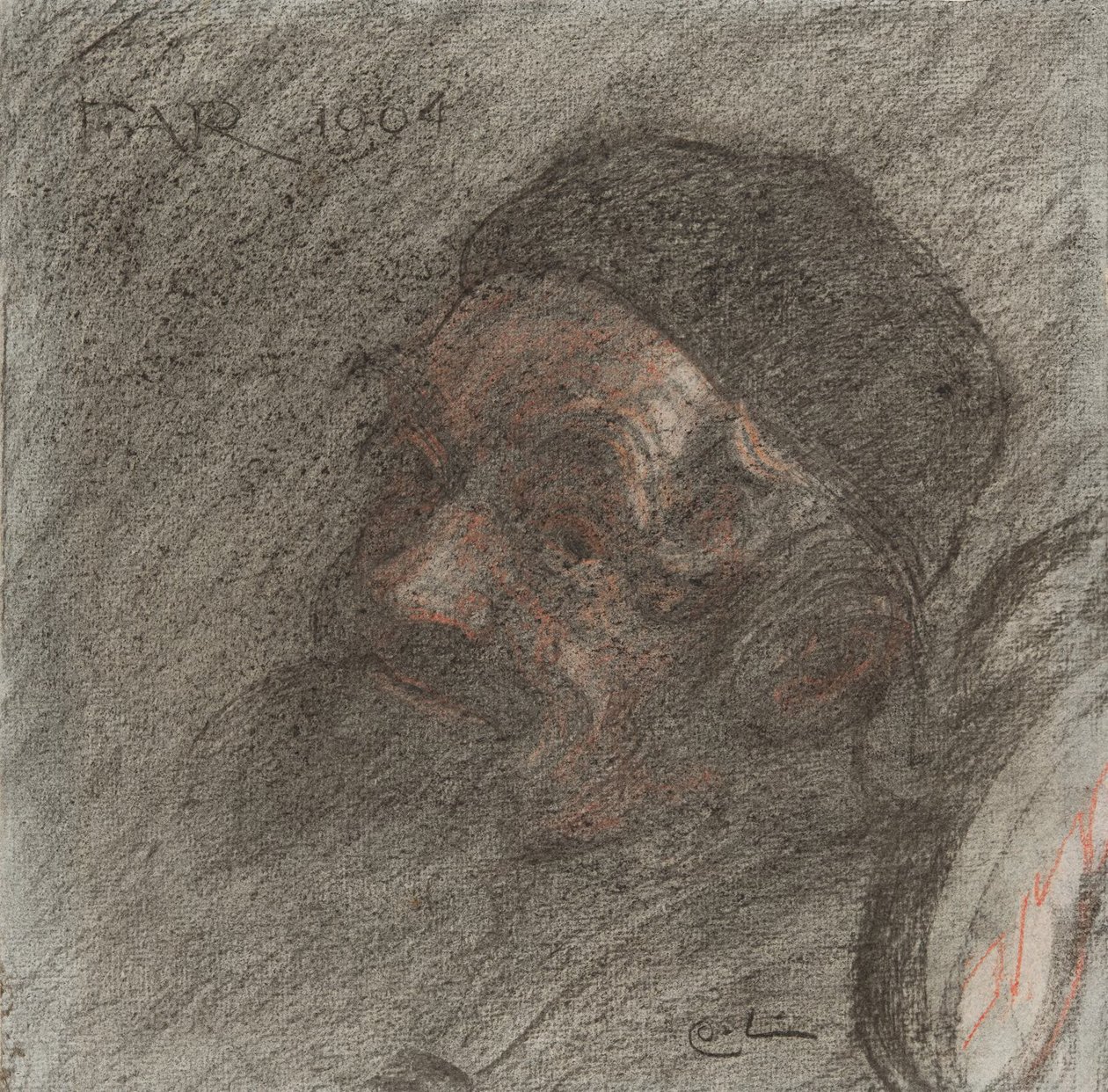 Studie zum Porträt des Vaters des Künstlers im Schaukelstuhl von Carl Larsson