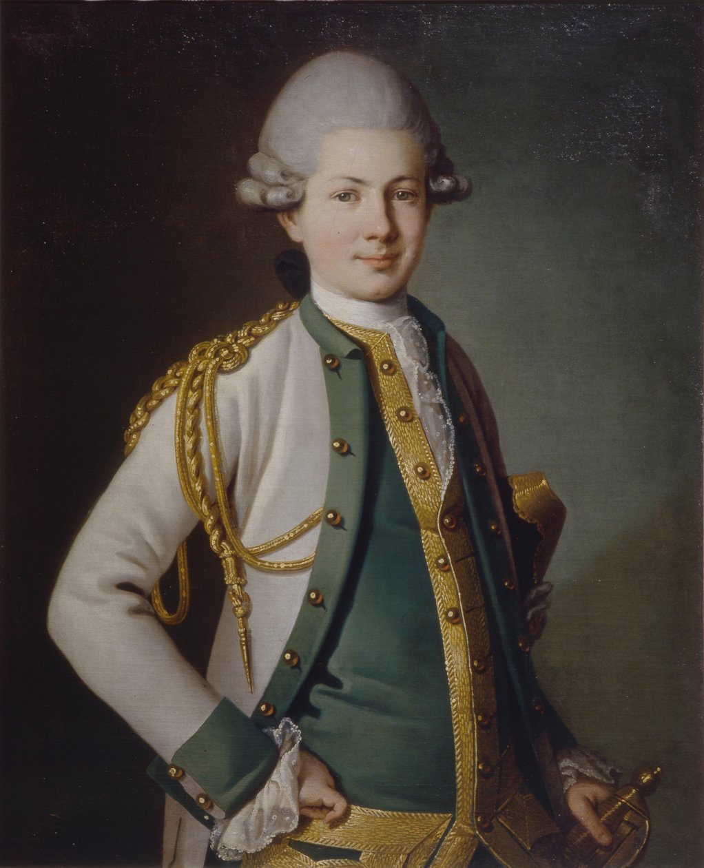 Porträt von Graf Nikolay Semyonovich Mordvinov 1754-1845, 1771 von Carl Ludwig Johann Christineck
