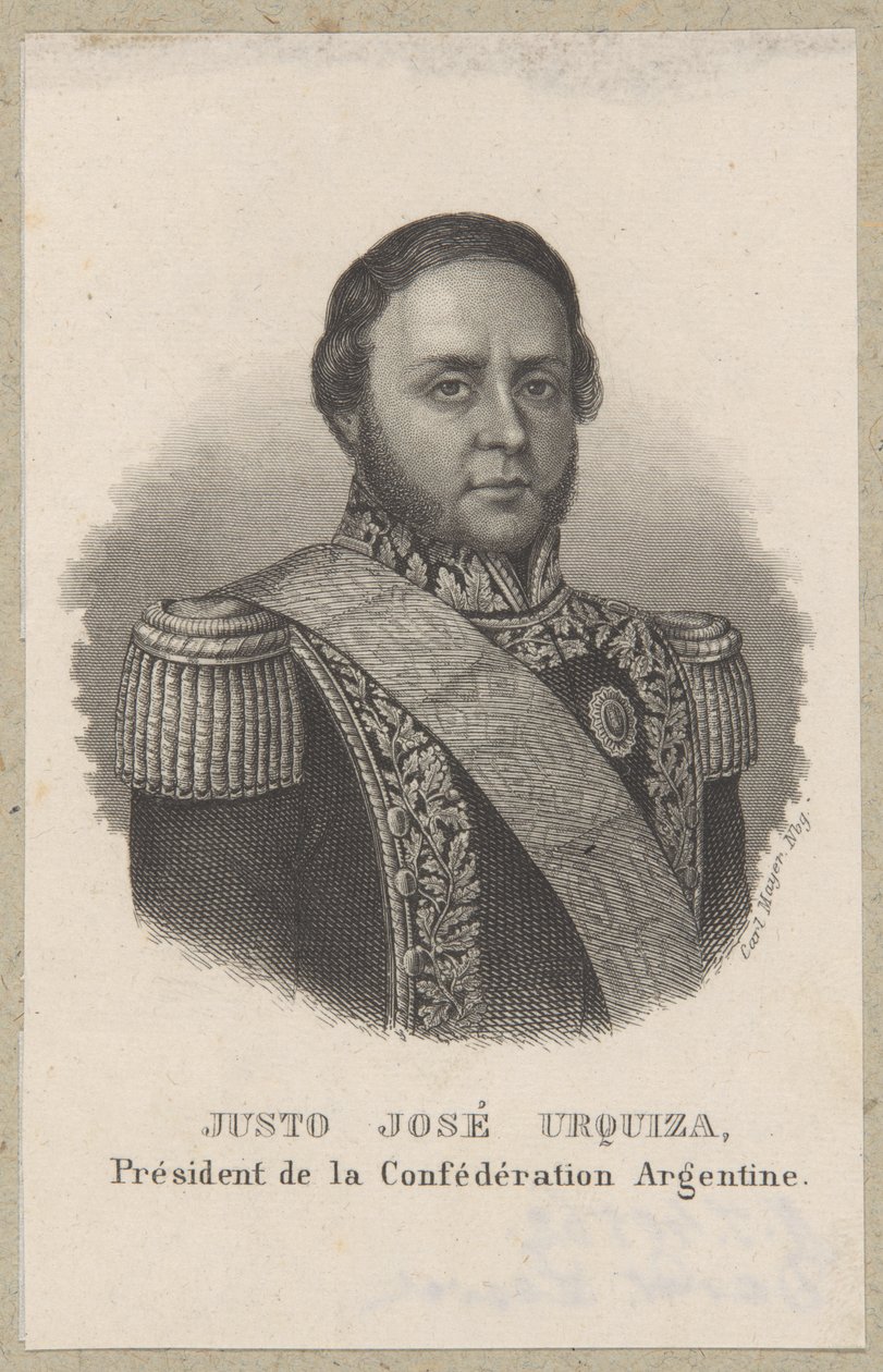 Justo José Urquiza, Präsident von Argentinien von Carl Mayer