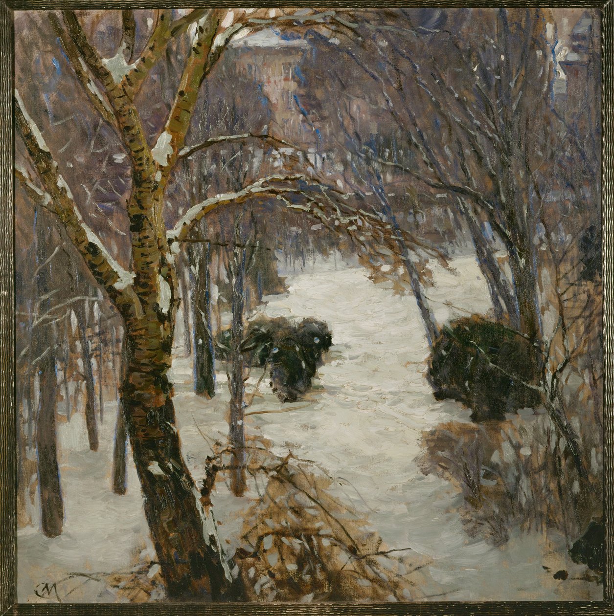 Heiligenstädter Park im Winter von Carl Moll