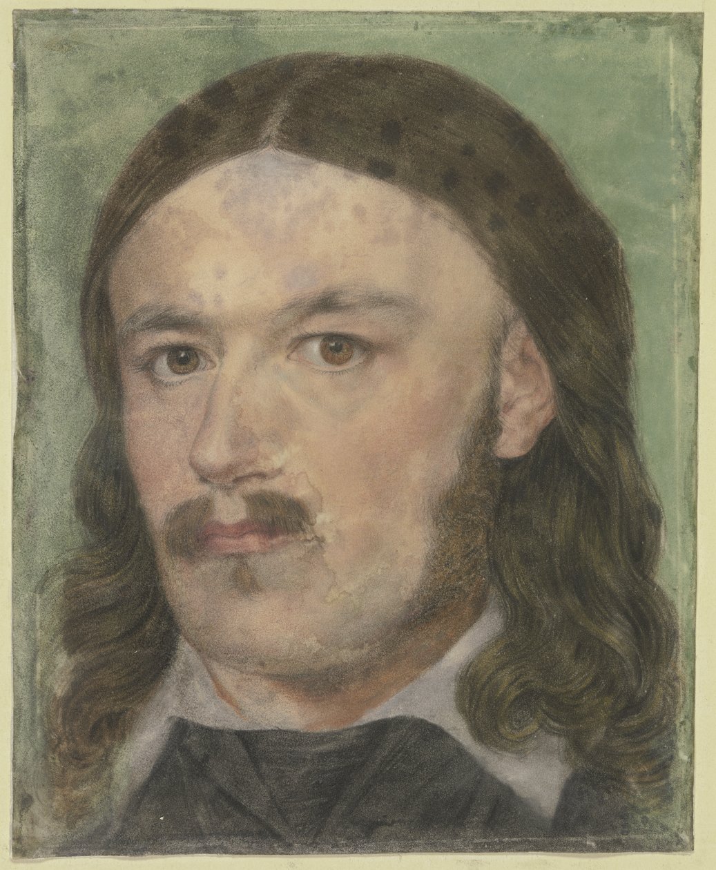 Bildnis des Kupferstechers Carl Barth in altdeutscher Tracht von Carl Philipp Fohr