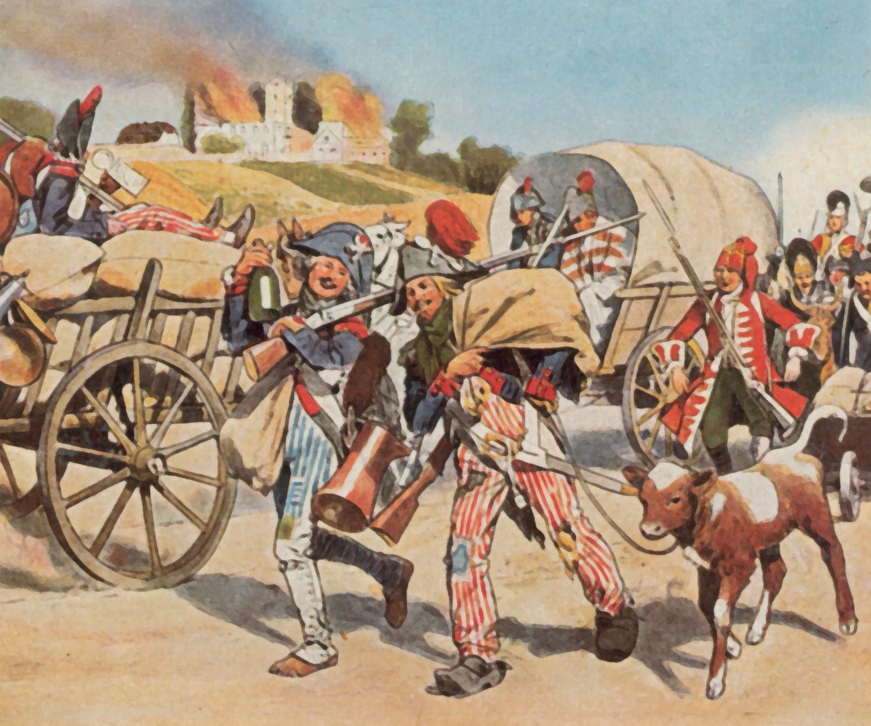 Französische Revolutionssoldaten in der Pfalz von Carl Rochling