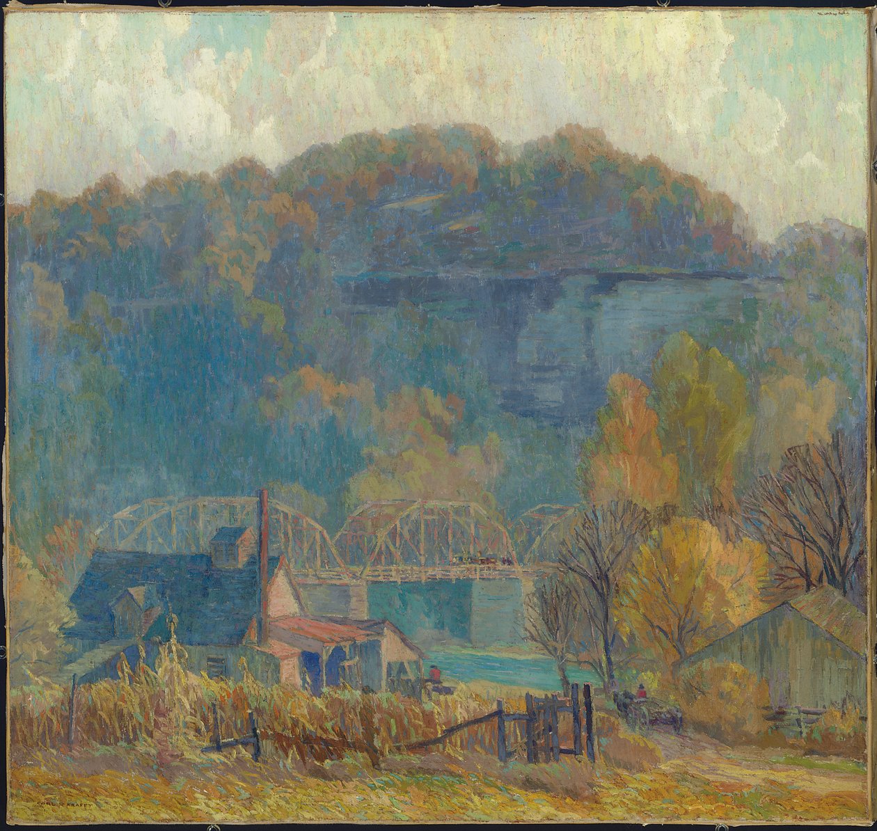 Die Klippe am Morgen, Ozarks von Carl Rudolph Krafft