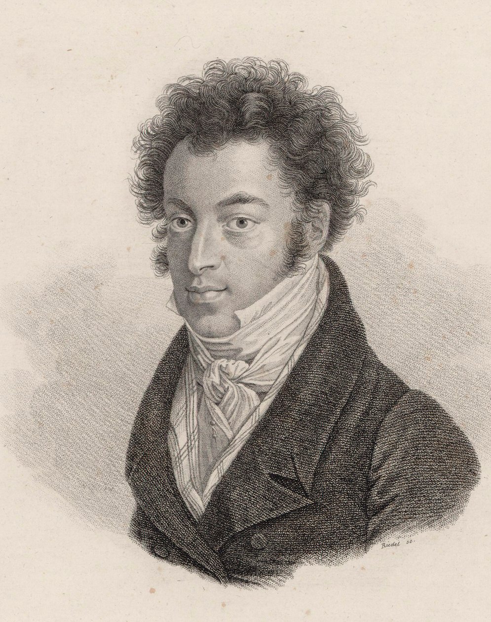 Porträt des Pianisten und Komponisten Ignaz Moscheles 1794-1870 von Carl Traugott Riedel