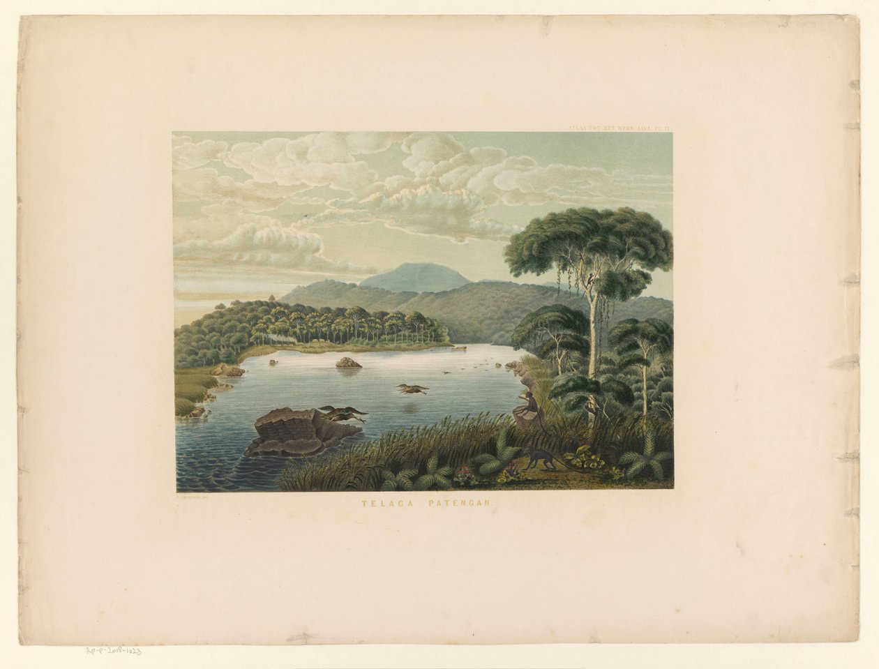 Ansicht des Patenggang-Sees von Carl Wilhelm Mieling (possibly)