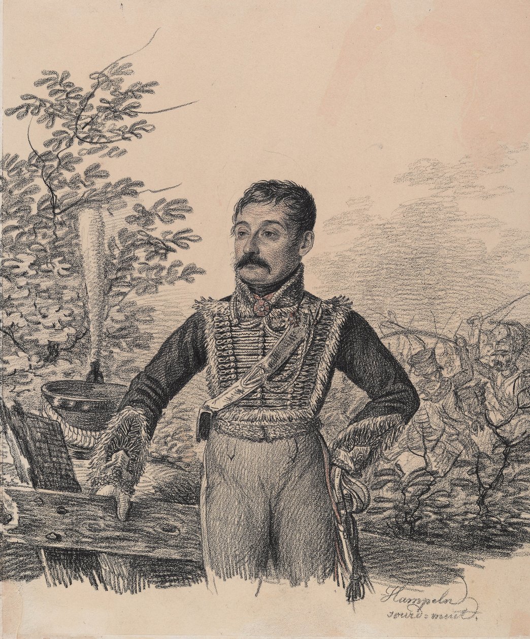Porträt von Akim Wassiljewitsch Duwanow, frühe 1820er Jahre von Carl von Hampeln