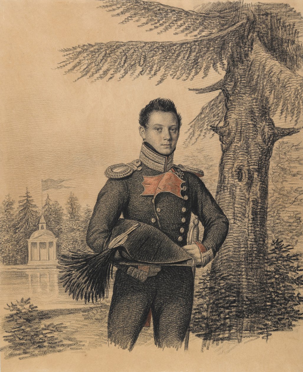 Porträt von Fjodor Iwanowitsch Dolgopolow 1792-1856, 1820er Jahre von Carl von Hampeln