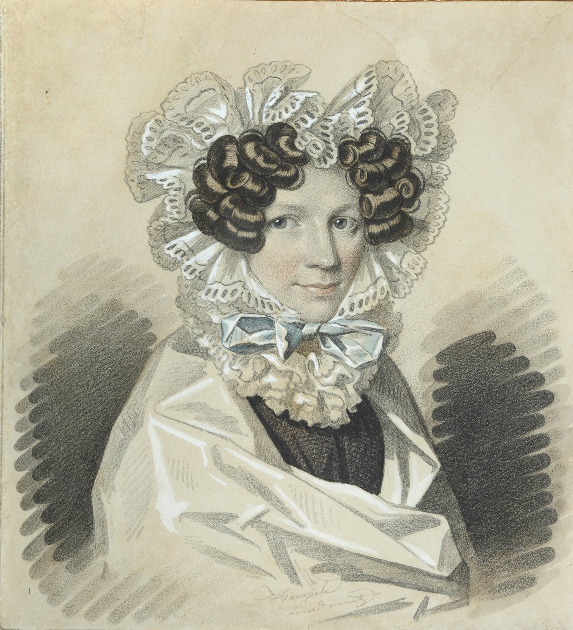 Porträt von Sofia Kharitonovna Mudrova 1786-1833, 1820er Jahre von Carl von Hampeln