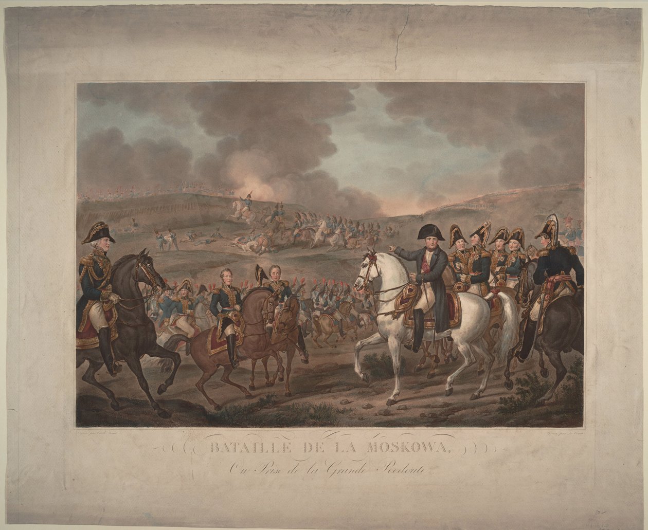 Die Schlacht von Borodino am 26. August 1812, 1825 von Carle Vernet